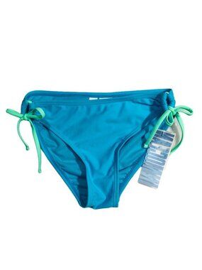 Inmocean Bikini Bottom Swimwear Bathing Suit Women Size S Knot Strap Blue Ocean